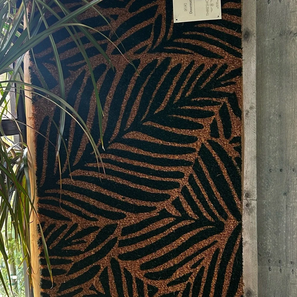 🌴 Tropical Palm Rectangular Outdoor Doormat | Threshold